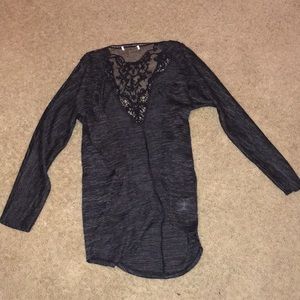 black lace sweater